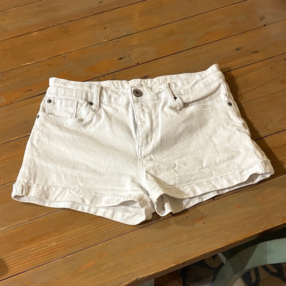 Classic White Jean Shorts for Women